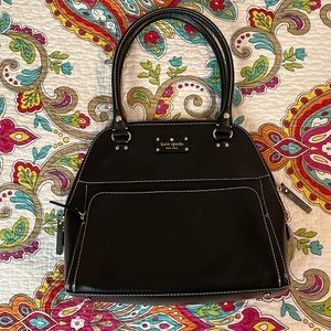 Black Kate Spade bowler handbag